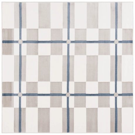 Safavieh Groove 6'-7" x 6'-7" Rug in Ivory / Blue