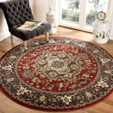 Safavieh Summit 6'-7" x 6'-7" Rug in Red / Dark Grey