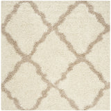 Safavieh Sgd-Dallas Shag 6'-0" x 6'-0" Rug in Ivory / Beige