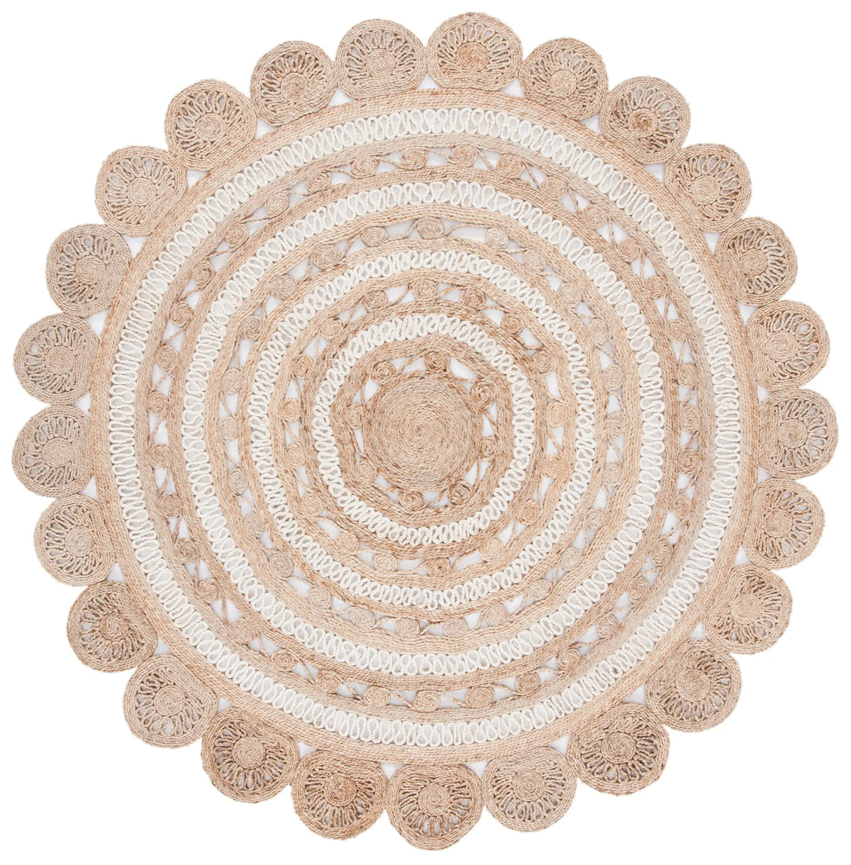 Safavieh Natural Fiber 10'-0" x 10'-0" Rug in Ivory / Natural