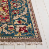 Safavieh Kashan 5'-1" x 7'-5" Rug in Taupe / Blue
