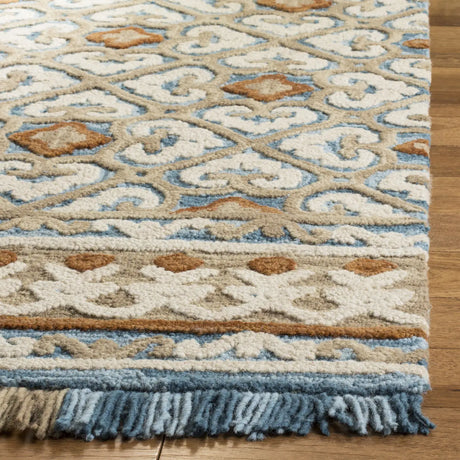 Safavieh Blossom 5'-0" x 8'-0" Rug in Ivory / Blue