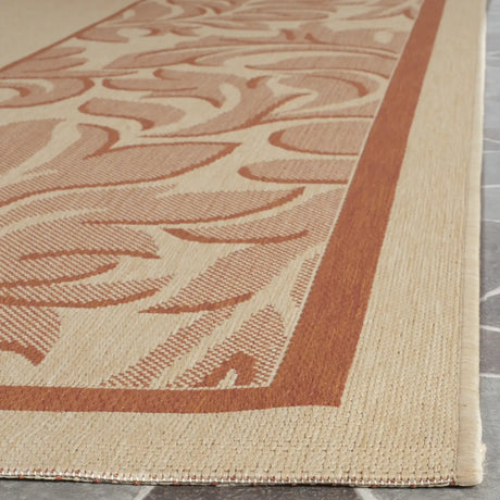 Safavieh Courtyard 8'-0" x 11'-0" Rug in Natural / Terra