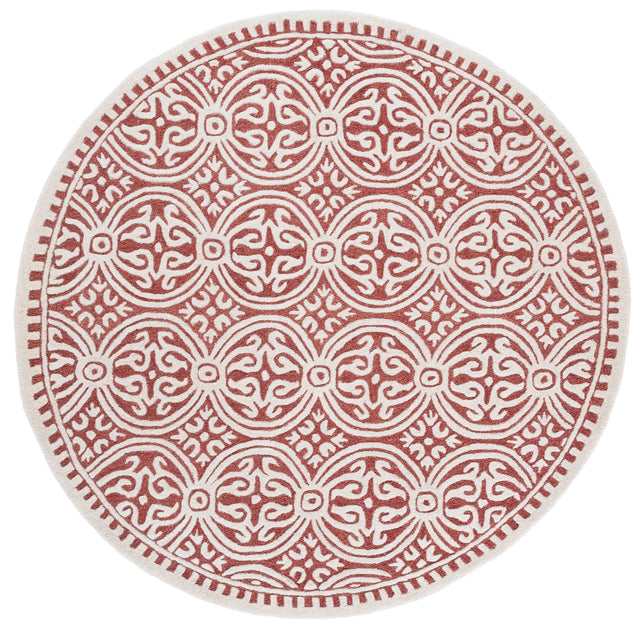Safavieh Cambridge 6'-0" x 6'-0" Rug in Ivory / Red