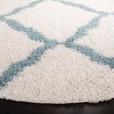Safavieh Sgd-Dallas Shag 6'-0" x 6'-0" Rug in Ivory / Light Blue