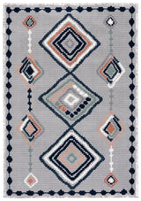 Safavieh Marrakesh 4'-0" x 6'-0" Rug in Grey / Blue Rust