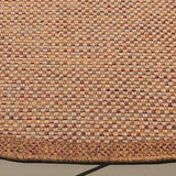 Safavieh Wicker 6'-7" x 6'-7" Rug in Natural / Brown
