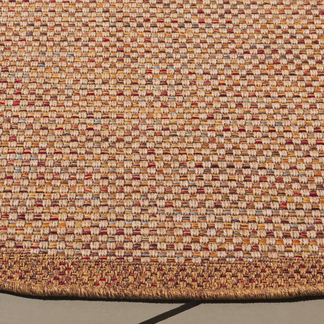 Safavieh Wicker 6'-7" x 6'-7" Rug in Natural / Brown