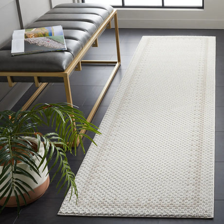Safavieh Continental 2'-2" x 8'-0" Rug in Light Grey / Dark Grey
