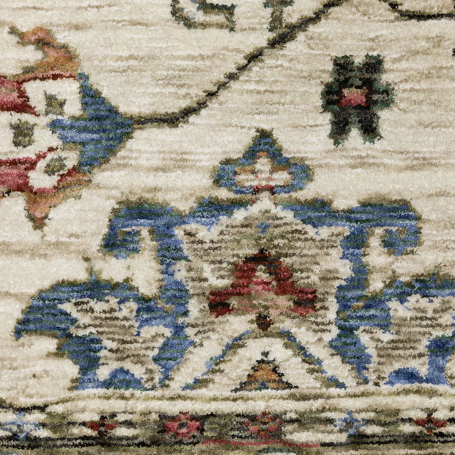 Oriental Weavers Sphinx HASTINGS HA03W Ivory Floral Rugs - room scene 2