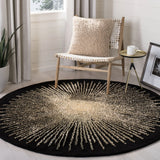 Safavieh Soho 6'-0" x 6'-0" Rug in Black / Beige