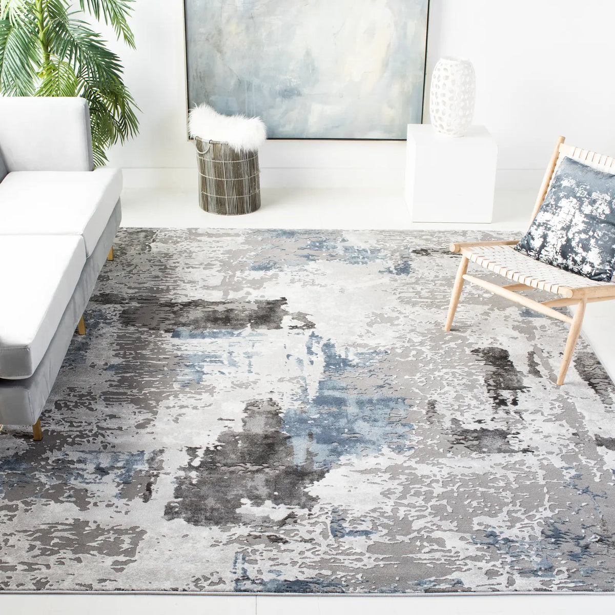 Safavieh Craft 10'-6" x 14'-0" Rug in Grey / Blue