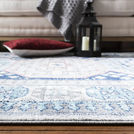 Safavieh Kazak 100 4'-0" x 6'-0" Rug in Grey / Blue
