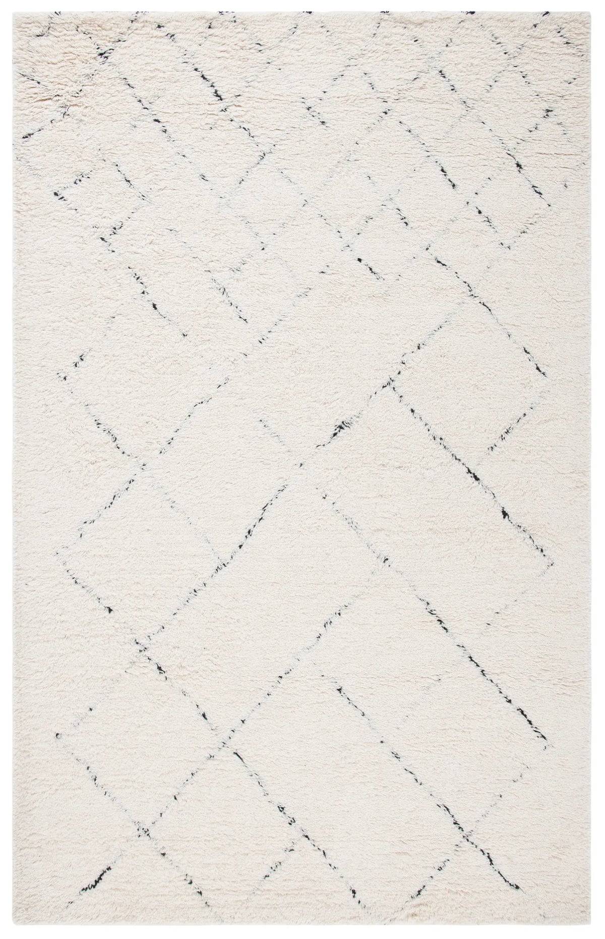 Safavieh Casablanca 4'-0" x 6'-0" Rug in Ivory / Black