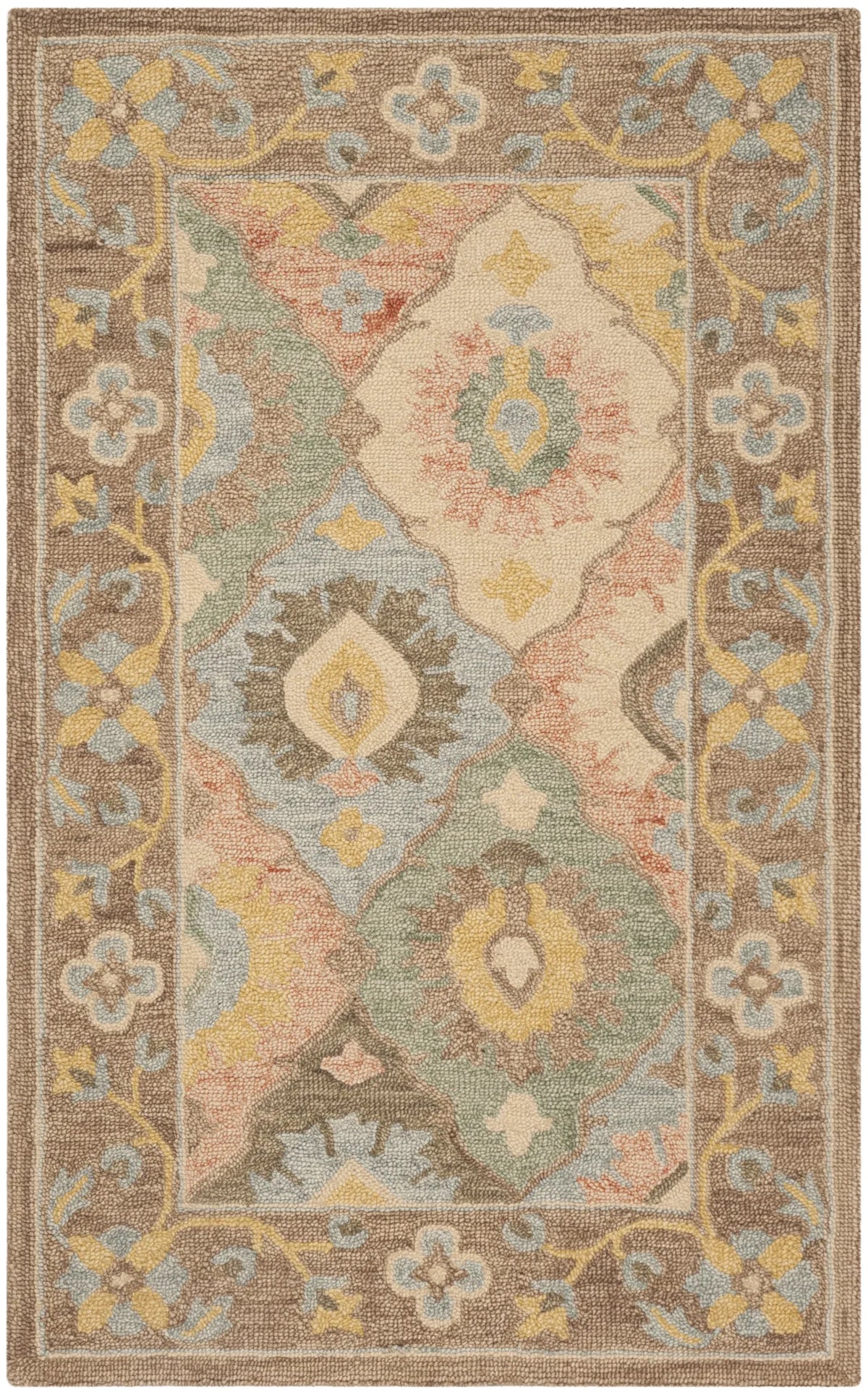 Safavieh Suzani 3'-0" x 5'-0" Rug in Ivory / Multi