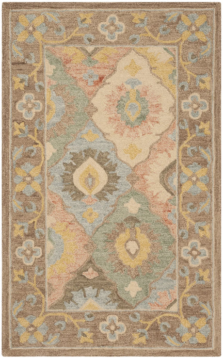 Safavieh Suzani 3'-0" x 5'-0" Rug in Ivory / Multi