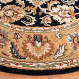 Safavieh Classic 5'-0" x 5'-0" Rug in Black / Gold