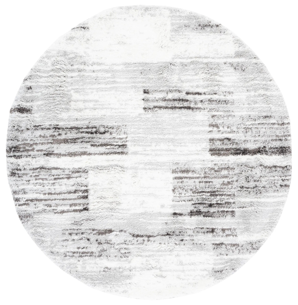 Safavieh Berber Shag 7'-0" x 7'-0" Rug in Grey / Light Grey