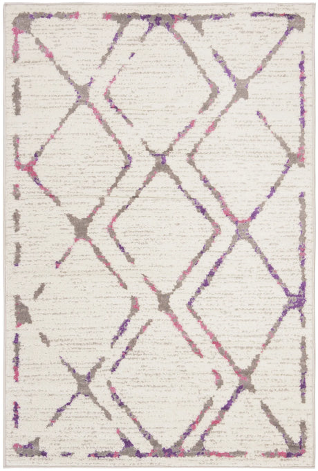 Safavieh Skyler 4'-0" x 6'-0" Rug in Ivory / Pink