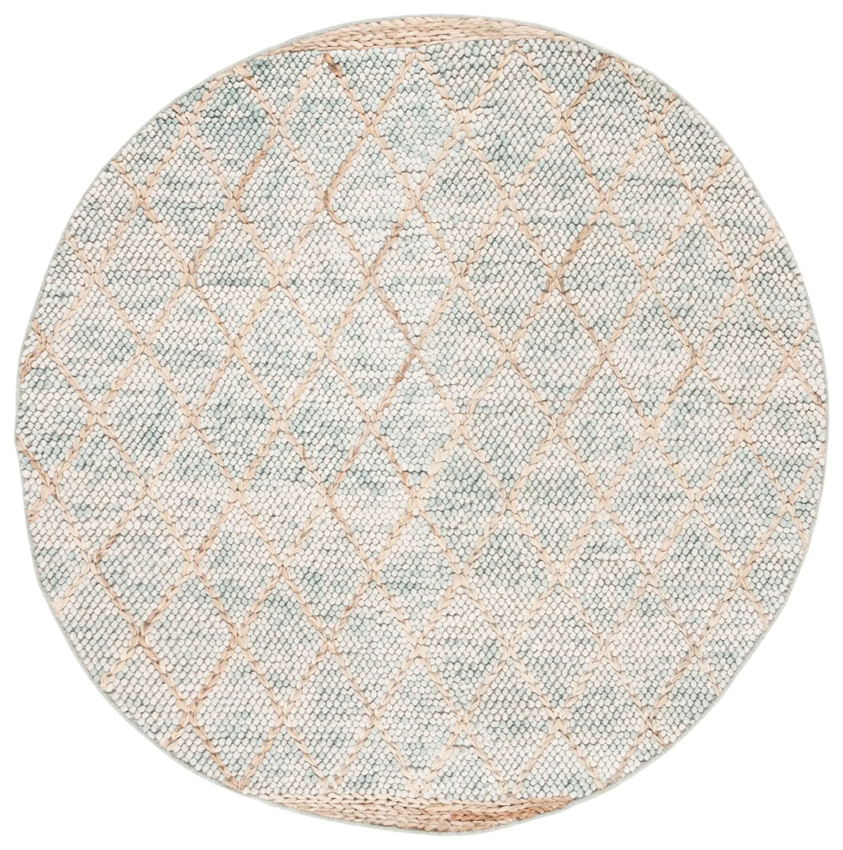 Safavieh Natura 6'-0" x 6'-0" Rug in Teal / Natural