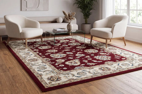 Dynamic Rugs Ancient Garden 57365 Red / Ivory Rugs - Room