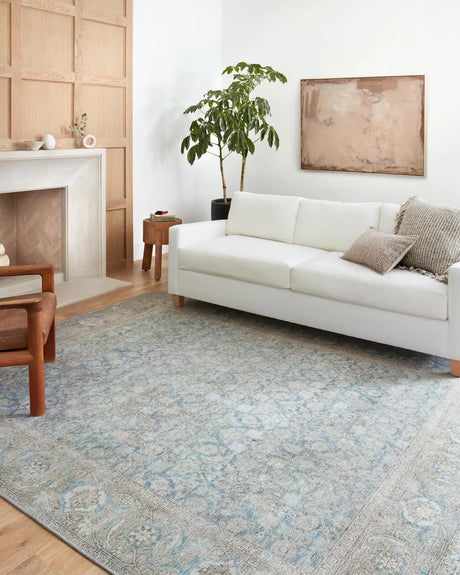 Loloi Wynter Wyn-10 Ocean/Silver Rugs - room scene 1