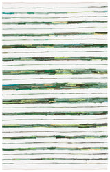 Safavieh Montauk 4'-0" x 6'-0" Rug in Green / Ivory