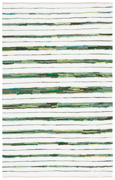 Safavieh Montauk 4'-0" x 6'-0" Rug in Green / Ivory