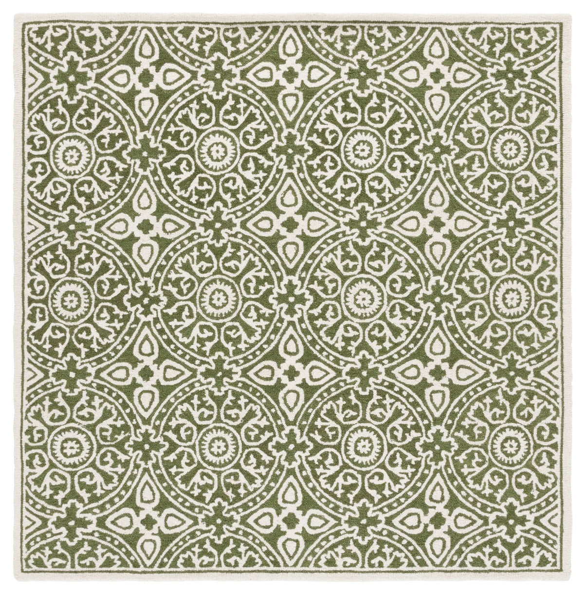 Safavieh Metro 6'-0" x 6'-0" Rug in Green / Ivory