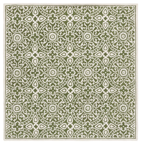 Safavieh Metro 6'-0" x 6'-0" Rug in Green / Ivory