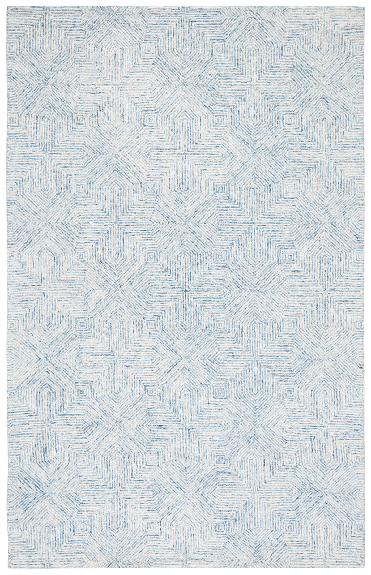 Safavieh Abstract 4'-0" x 6'-0" Rug in Blue / Ivory