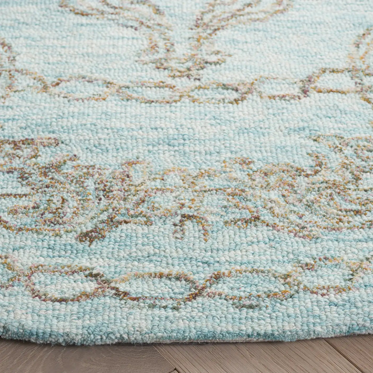 Safavieh Metro 6'-0" x 6'-0" Rug in Light Blue / Green
