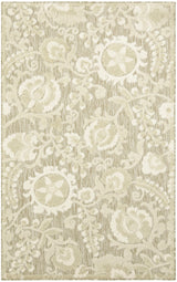 Nourison Aloha ALH17 Machine Made Ivory, Sage Rug