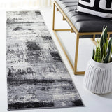 Safavieh Jasper 100 2'-0" x 9'-0" Rug in Black / Ivory
