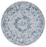 Safavieh Tulum 6'-7" x 6'-7" Rug in Ivory / Blue