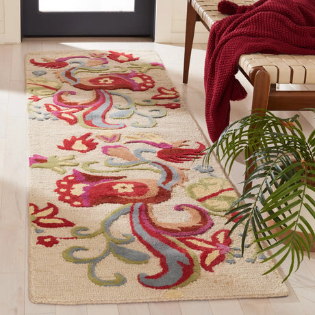 Safavieh Blossom 2'-3" x 8'-0" Rug in Beige / Multi