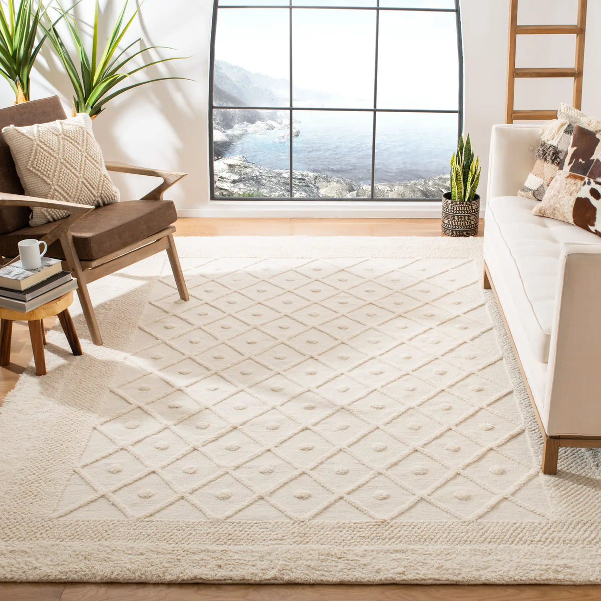 Safavieh Kenya 10'-0" x 14'-0" Rug in Ivory