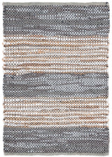 Safavieh Vintage Leather 2'-0" x 3'-0" Rug in Grey / Natural