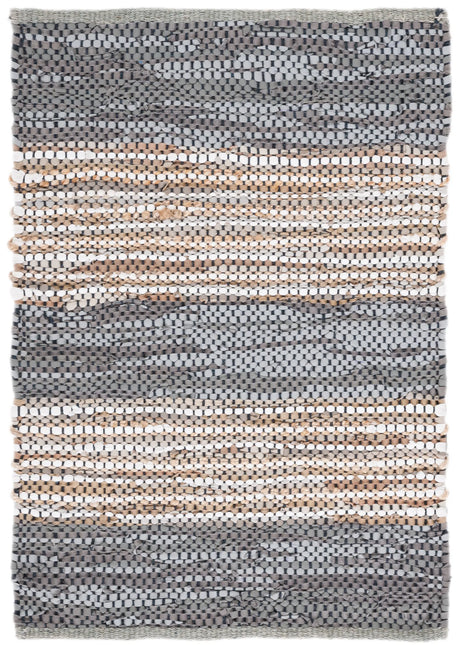 Safavieh Vintage Leather 2'-0" x 3'-0" Rug in Grey / Natural