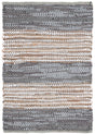 Safavieh Vintage Leather 2'-0" x 3'-0" Rug in Grey / Natural