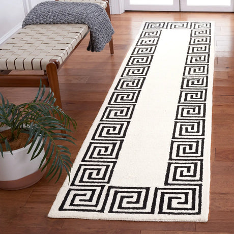 Safavieh Metro 2'-3" x 9'-0" Rug in Ivory / Black