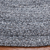 Safavieh Braided 5'-0" x 5'-0" Rug in Charcoal