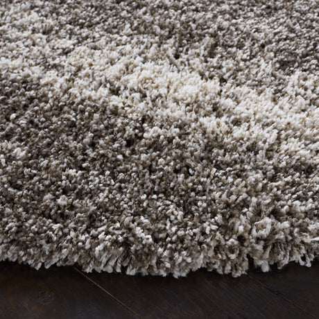 Safavieh Hudson Shag 7'-0" x 7'-0" Rug in Ivory / Grey