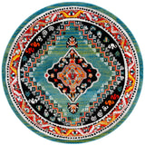 Safavieh Vintage Hamadan 6'-7" x 6'-7" Rug in Green / Black