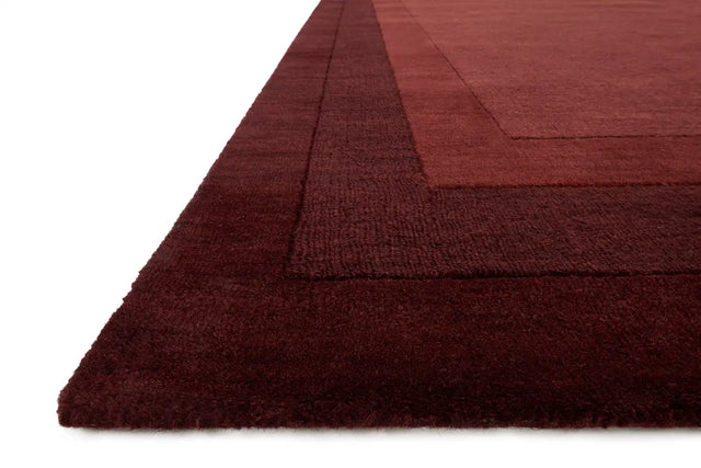 Loloi Hamilton HM-01 Red Rugs - rug corner