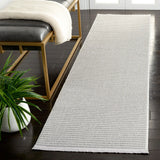 Safavieh Whisper 2'-2" x 8'-0" Rug in Grey / Dark Grey