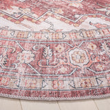 Safavieh Arizona 6'-0" x 6'-0" Rug in Dark Red / Beige