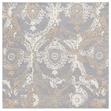 Safavieh Ebony 6'-0" x 6'-0" Rug in Grey / Ivory