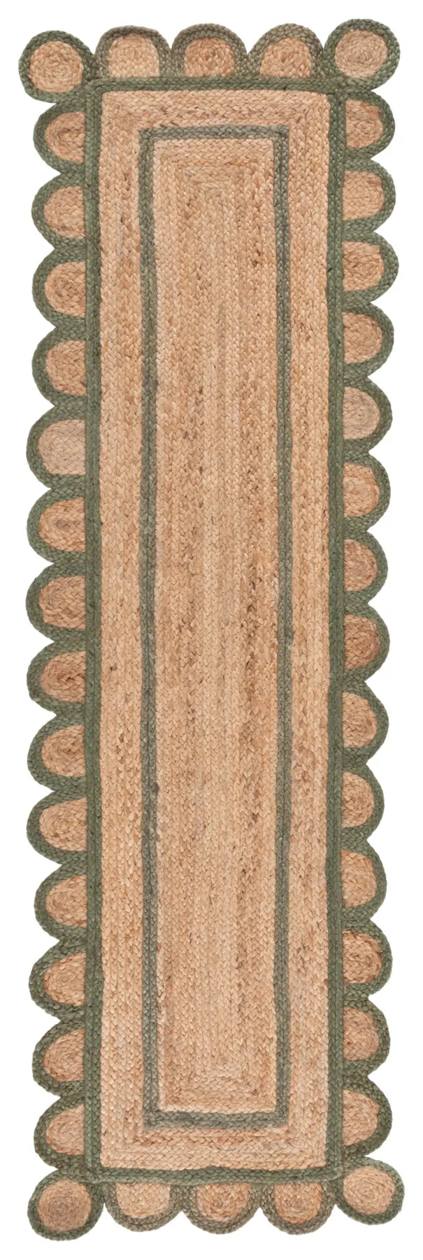 Safavieh Natural Fiber 2'-3" x 8'-0" Rug in Natural / Olive