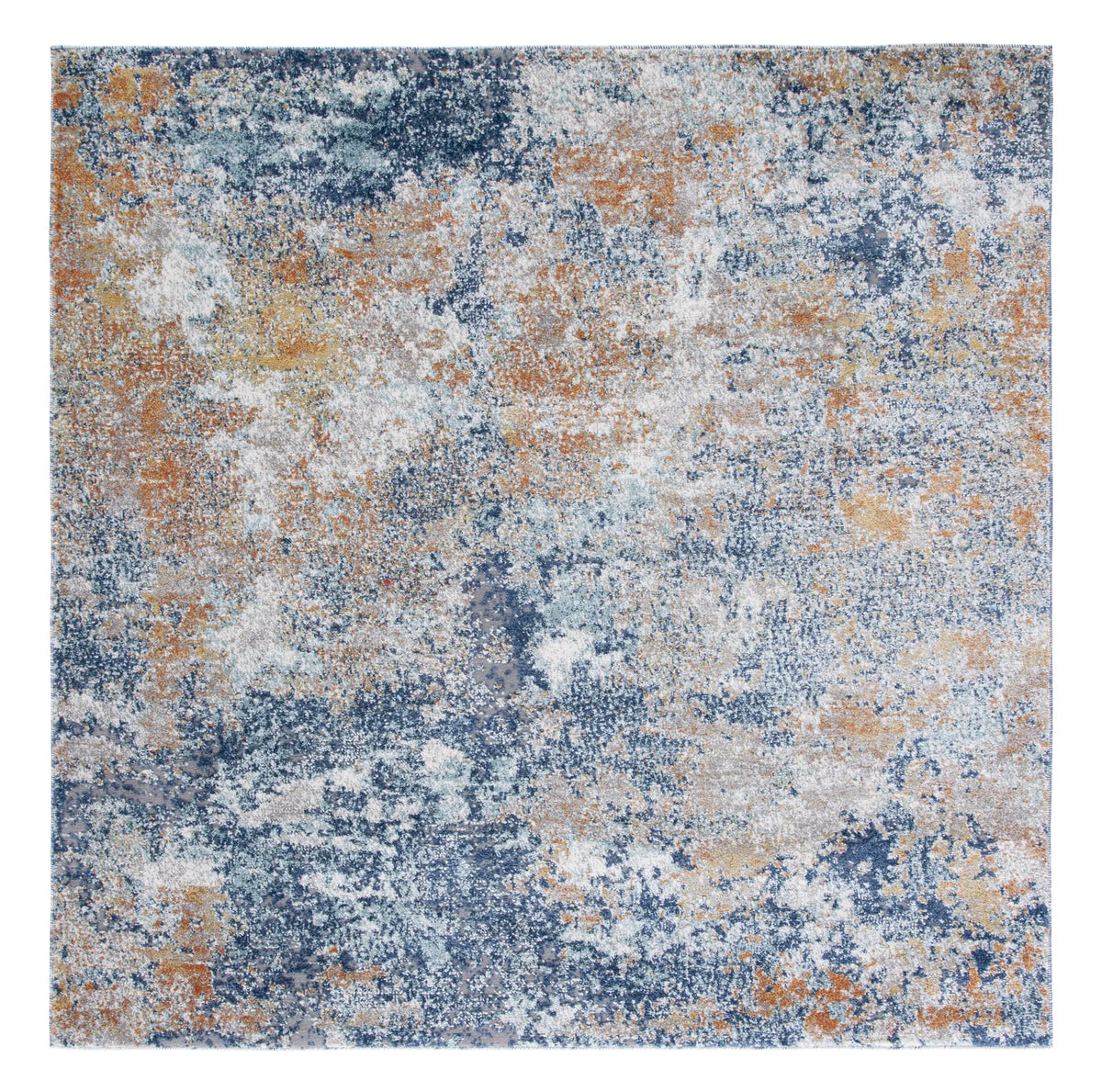 Safavieh Aston 6'-7" x 6'-7" Rug in Navy / Gold